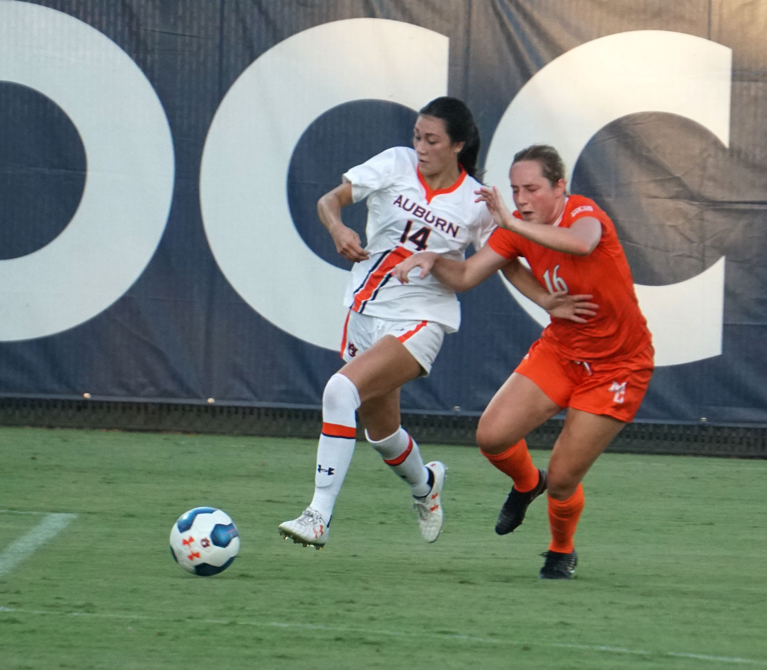 Auburn soccer exhibition against Mercer